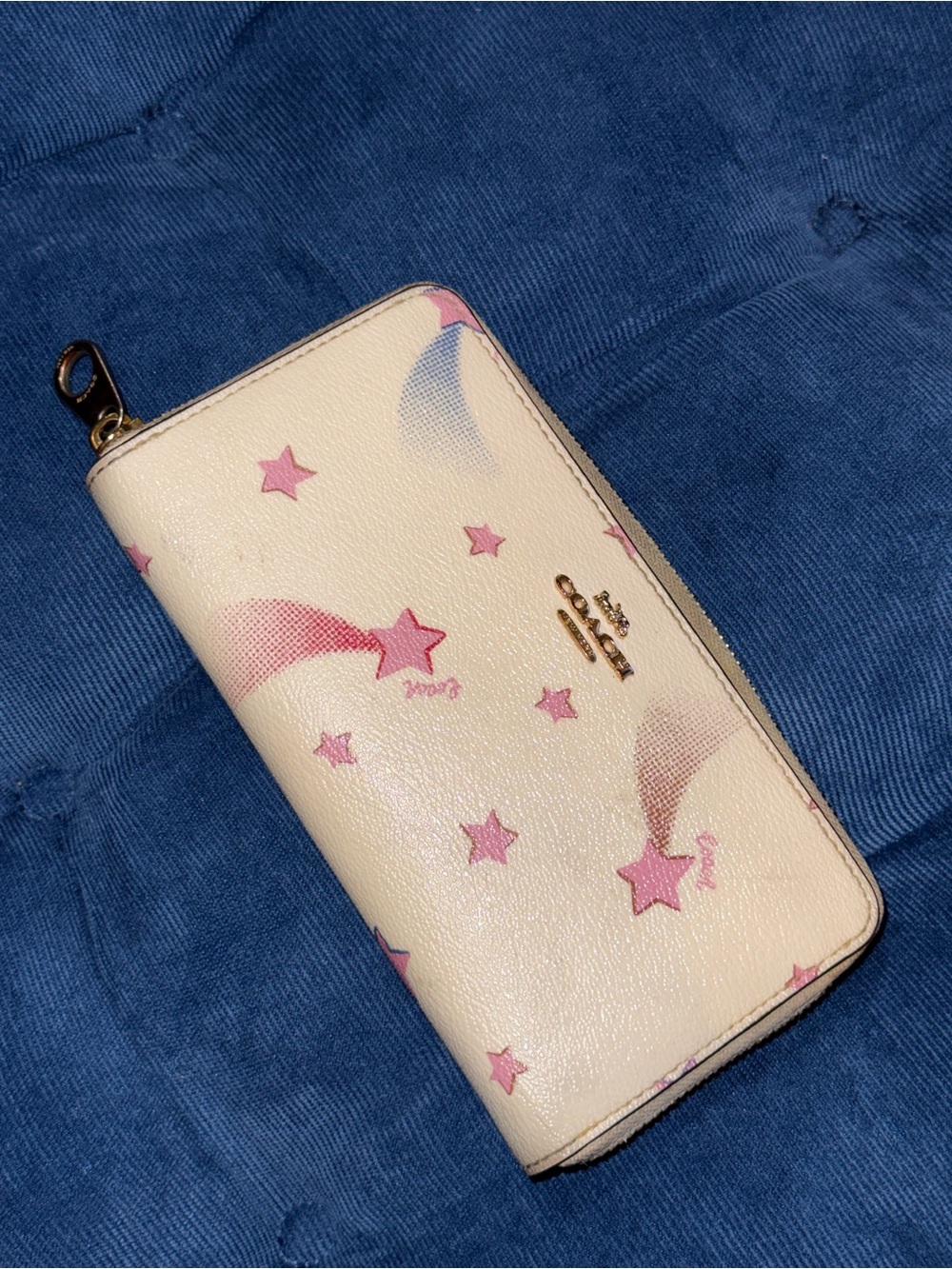 Coach leather shooting star wallet